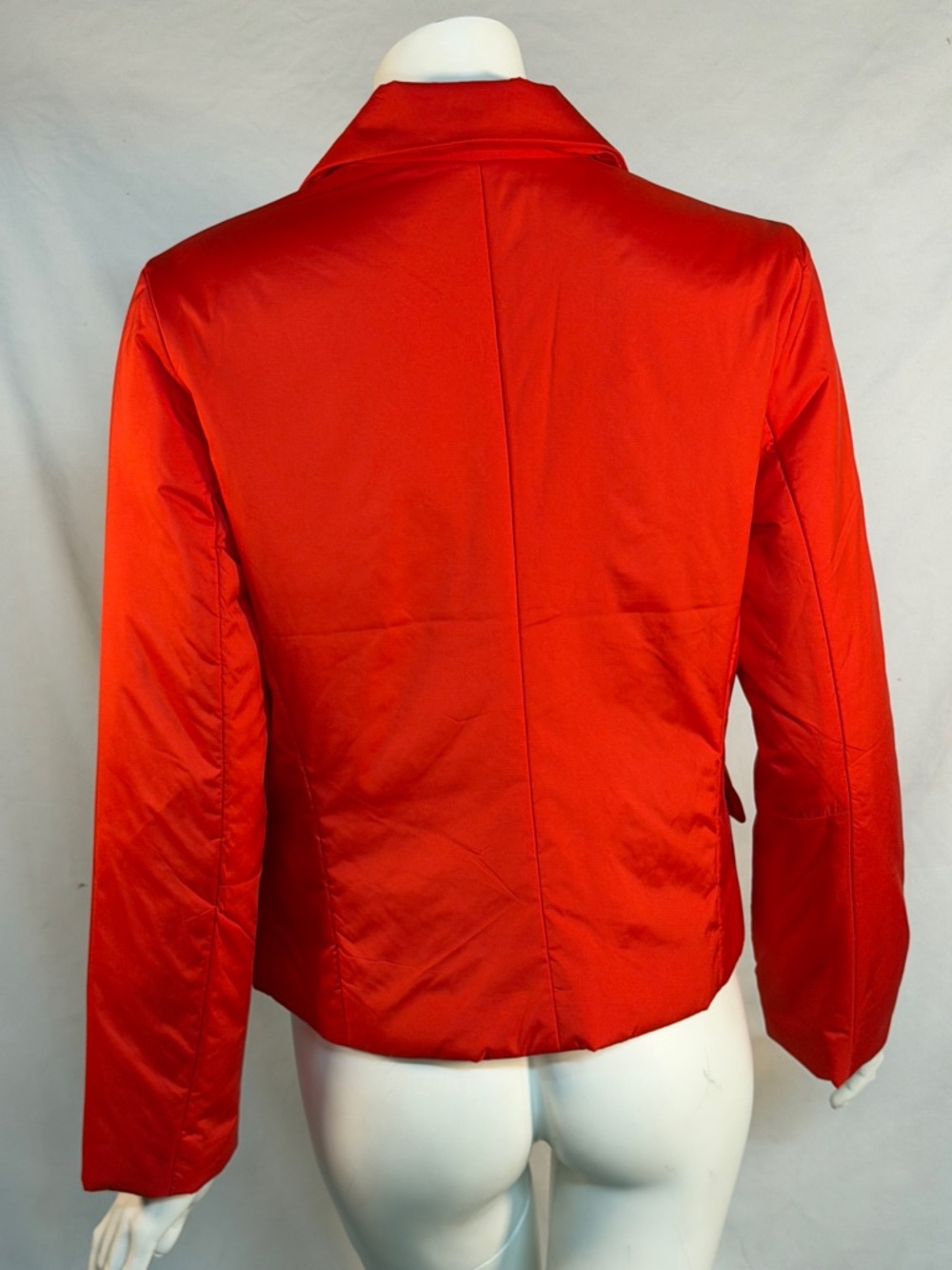 Lilla P Vibrant Red Single-Button Puff Blazer - Picture 5 of 11